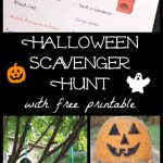 Halloween Scavenger Hunt With Free Printable | After School   Free Printable Halloween Scavenger Hunt