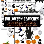 Halloween Searches Seek And Find Math Activity | All Things   Free Printable Halloween Homework Pass
