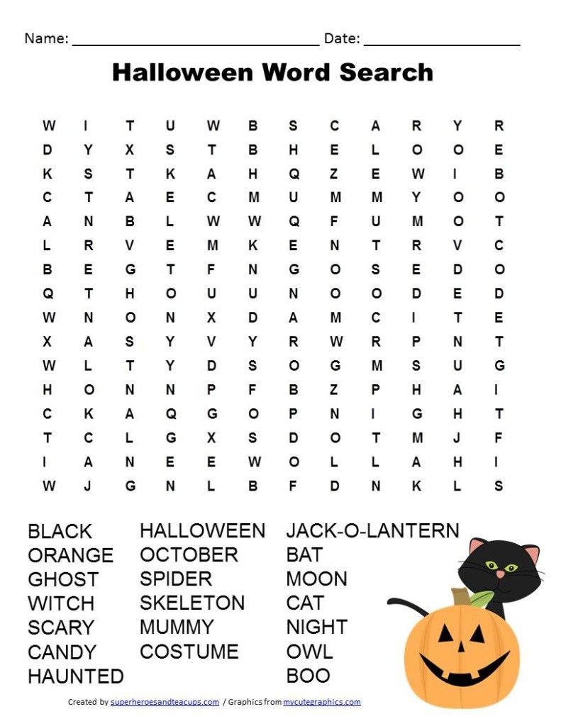 Halloween Word Search Free Printable | Halloween Coloring Sheets And - Free Printable Halloween Word Search Puzzles