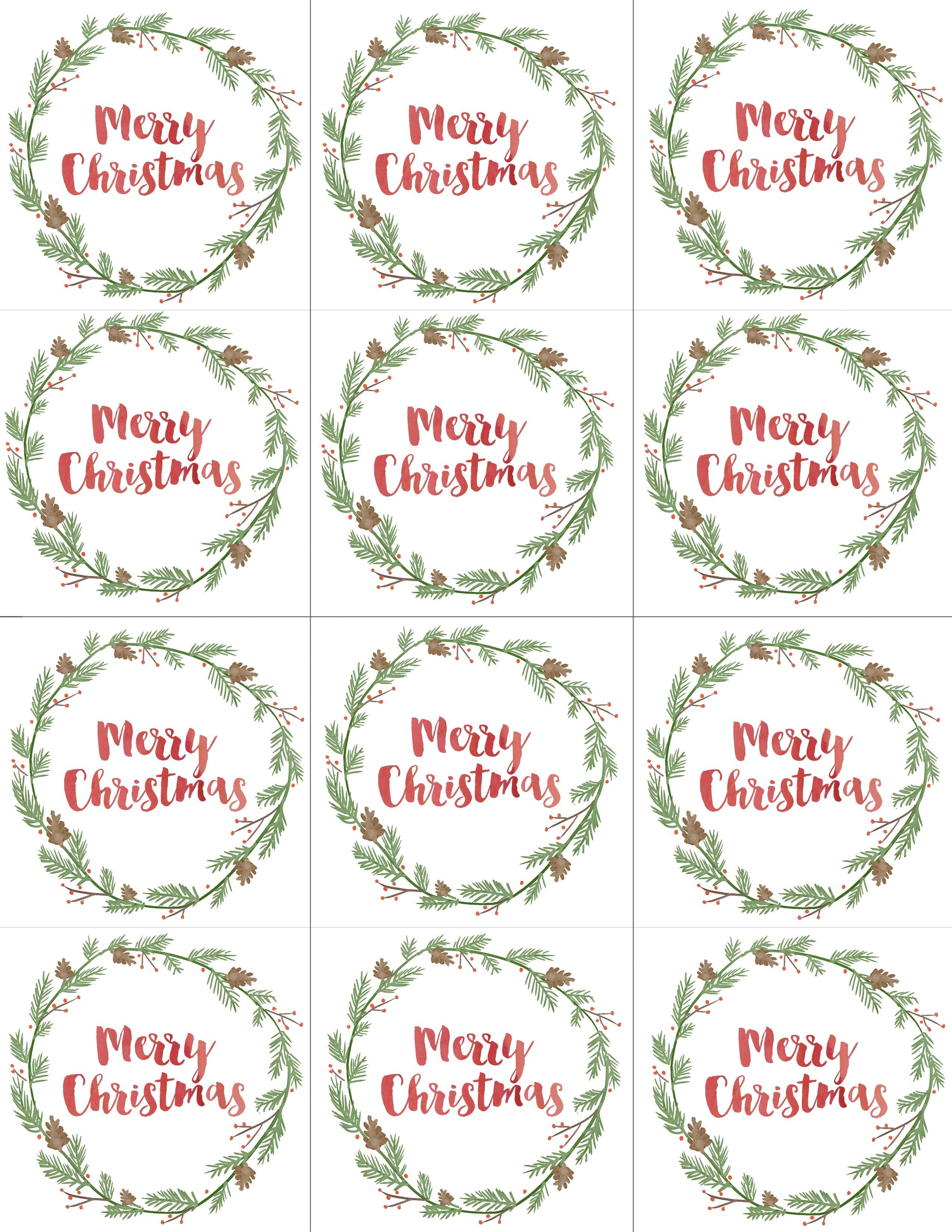 Hand Painted Gift Tags Free Printable | Christmas | Christmas Gift - Printable Gift Tags Customized Free