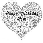 Happy Birthday Mom Coloring Page | Free Printable Coloring Pages   Free Printable Birthday Cards For Mom From Son