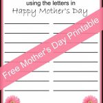 Happy Mother's Day Free Printable | Mothers Day Ideas | Mother's Day   Free Printable Mother&#039;s Day Games