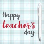 Happy Teacher's Day Greeting Card Template Design Royalty Free   Free Printable Teacher's Day Greeting Cards