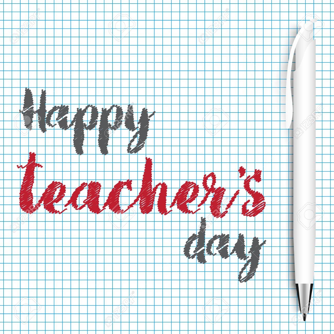 Happy Teacher&amp;#039;s Day Greeting Card Template Design Royalty Free - Free Printable Teacher&amp;#039;s Day Greeting Cards