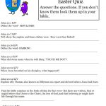 Hard Easter Quiz On Resurrection Of Jesus   Free Bible Questions And Answers Printable