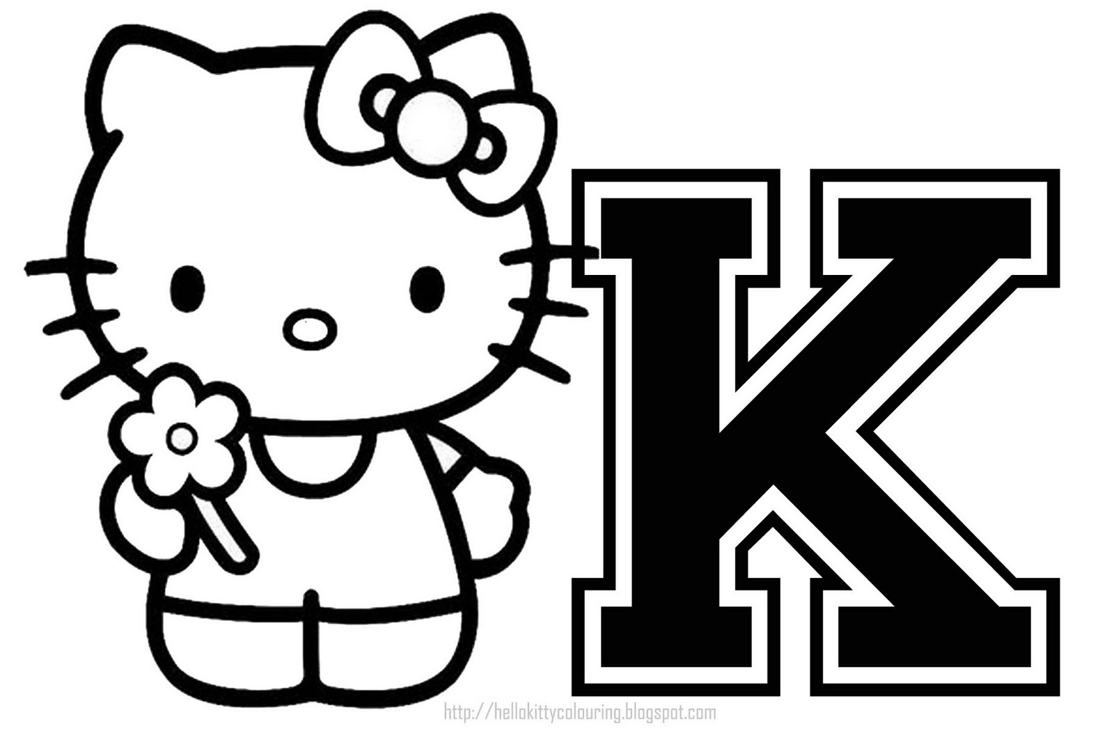 Hello Kitty - Hello Kitty Individual Letters A Z - Free Printable Hello Kitty Alphabet Letters
