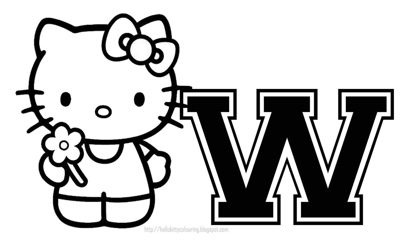 Hello Kitty - Hello Kitty Letters Y - Free Printable Hello Kitty Alphabet Letters