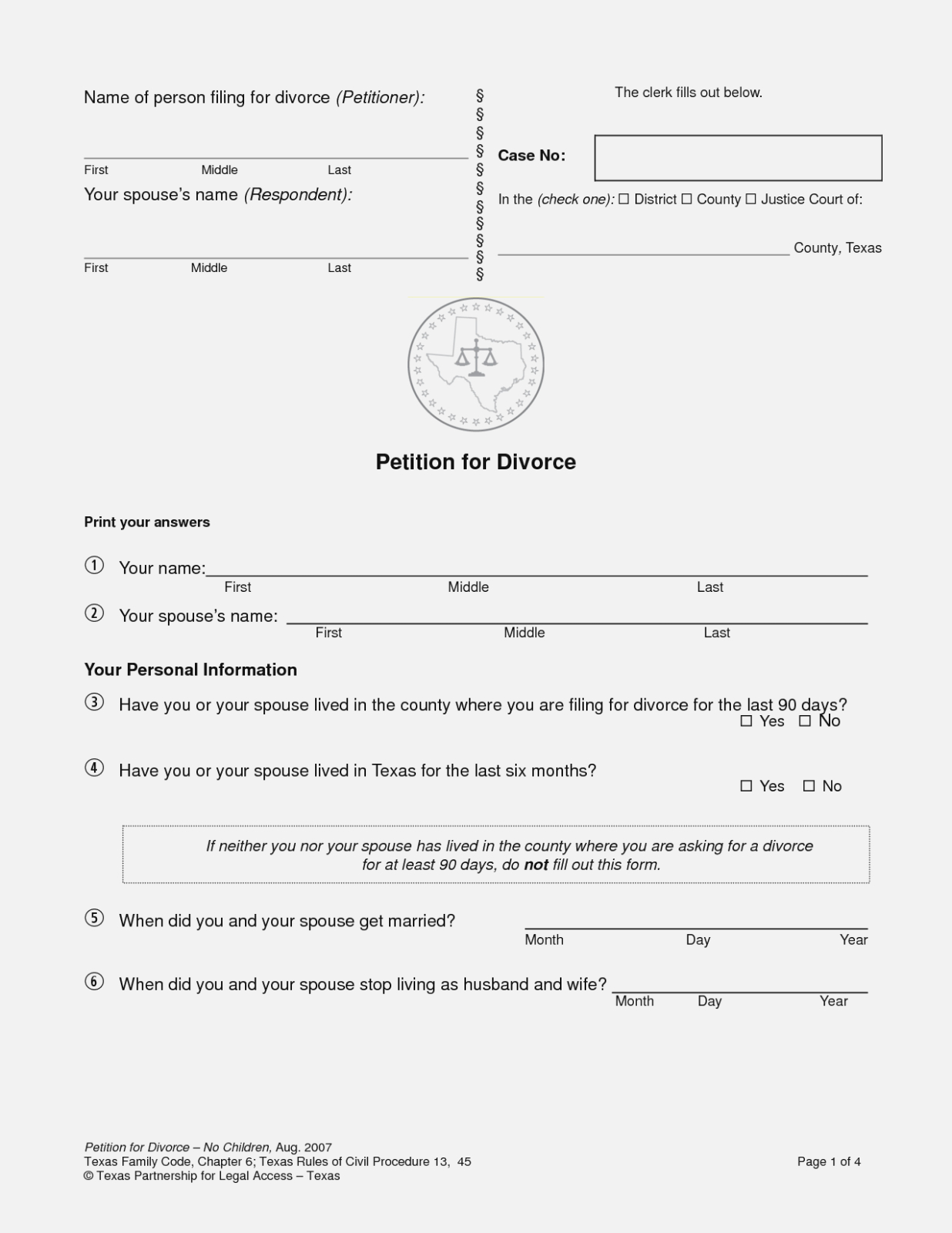 Here&amp;#039;s Why You Should Attend Free Do It | Form Information - Free Printable Divorce Papers Nevada