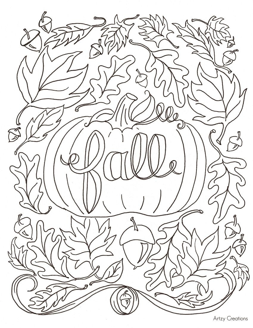 Free Printable Fall Harvest Coloring Pages | Free Printable