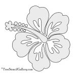 Hibiscus Flower Stencil | Free Stencil Gallery | Stencils | Hibiscus   Free Printable Stencils