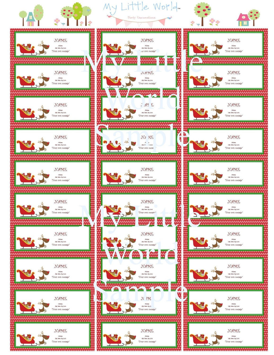 Avery Label Templates Christmas Address Labels Avery Holiday Free Printable Return Address