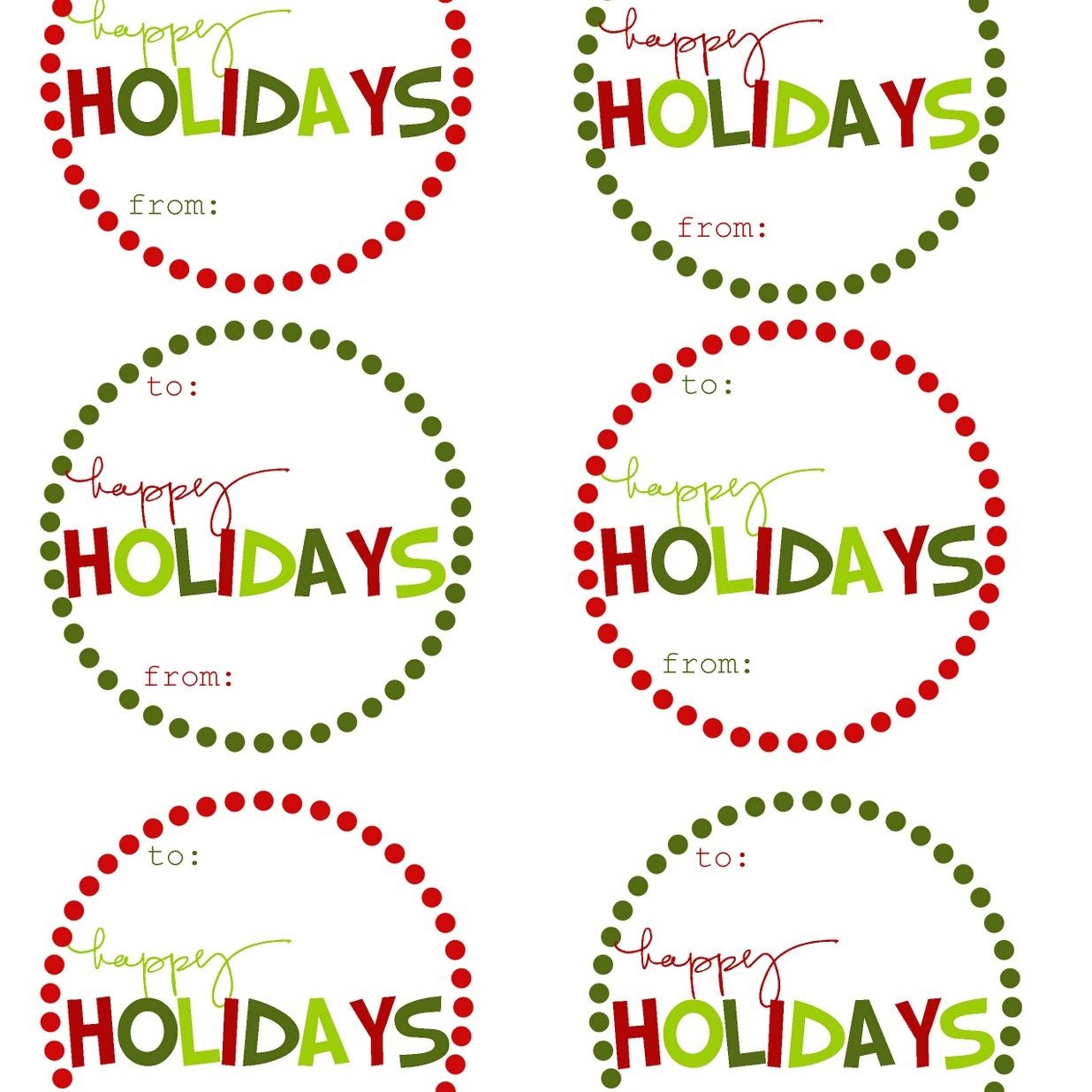 Free Printable Editable Christmas Gift Tags Free Printable