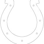 Horseshoe Outline | Super Coloring | Crafts For Kids | Cowboy Crafts   Free Printable Horseshoe Coloring Pages