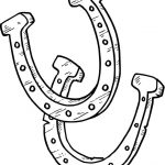 Horseshoes That Bring Good Luck Coloring Page | Free Printable   Free Printable Horseshoe Coloring Pages