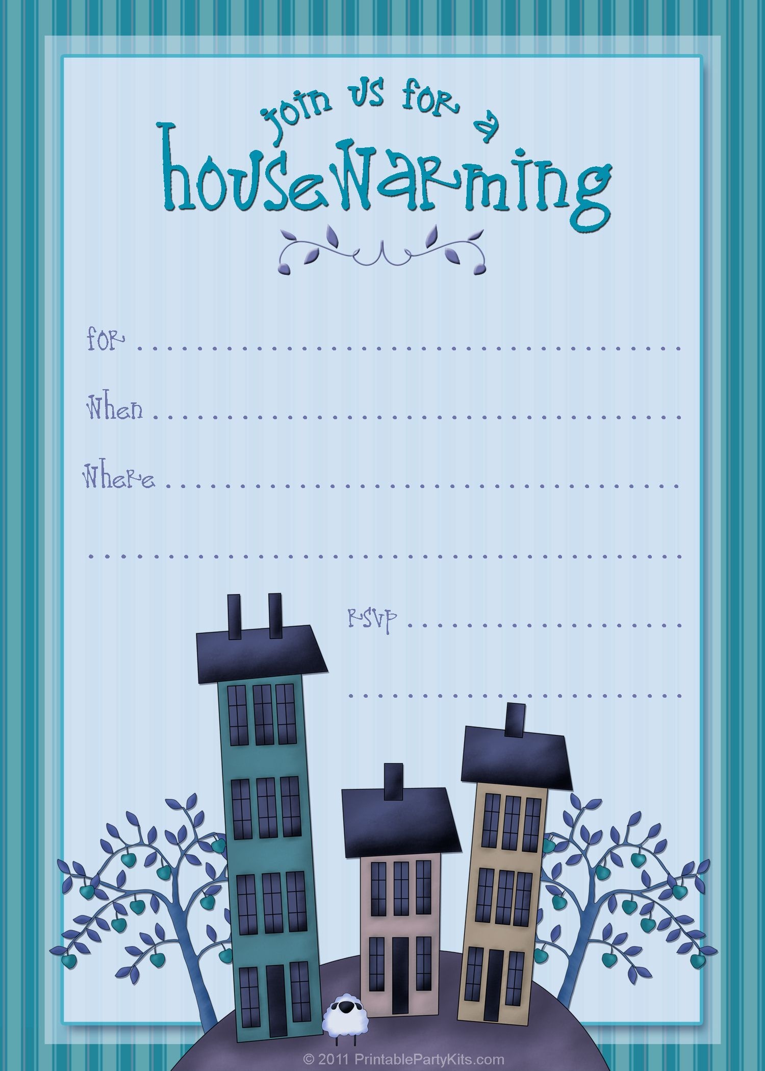Housewarming Invite Template | Tanveer | Housewarming Party - Free Printable Housewarming Invitations Cards