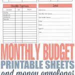 How To Budget And Spend Wisely With An Envelope System | Budgeting   Free Printable Money Envelopes