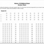 How To Create A Multiple Choice Test Answer Sheet In Word For Remark   Free Printable Bubble Answer Sheets