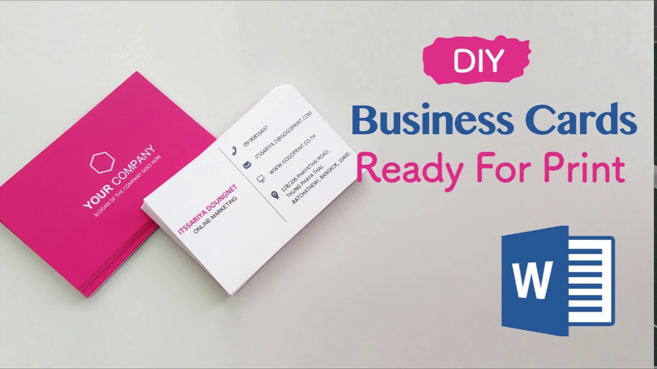 How To Create Your Business Cards In Word - Professional And Print - Free Online Business Card Templates Printable