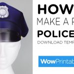 How To Make A Paper Police Hat ( Printable Template )   Youtube   Free Printable Police Hat