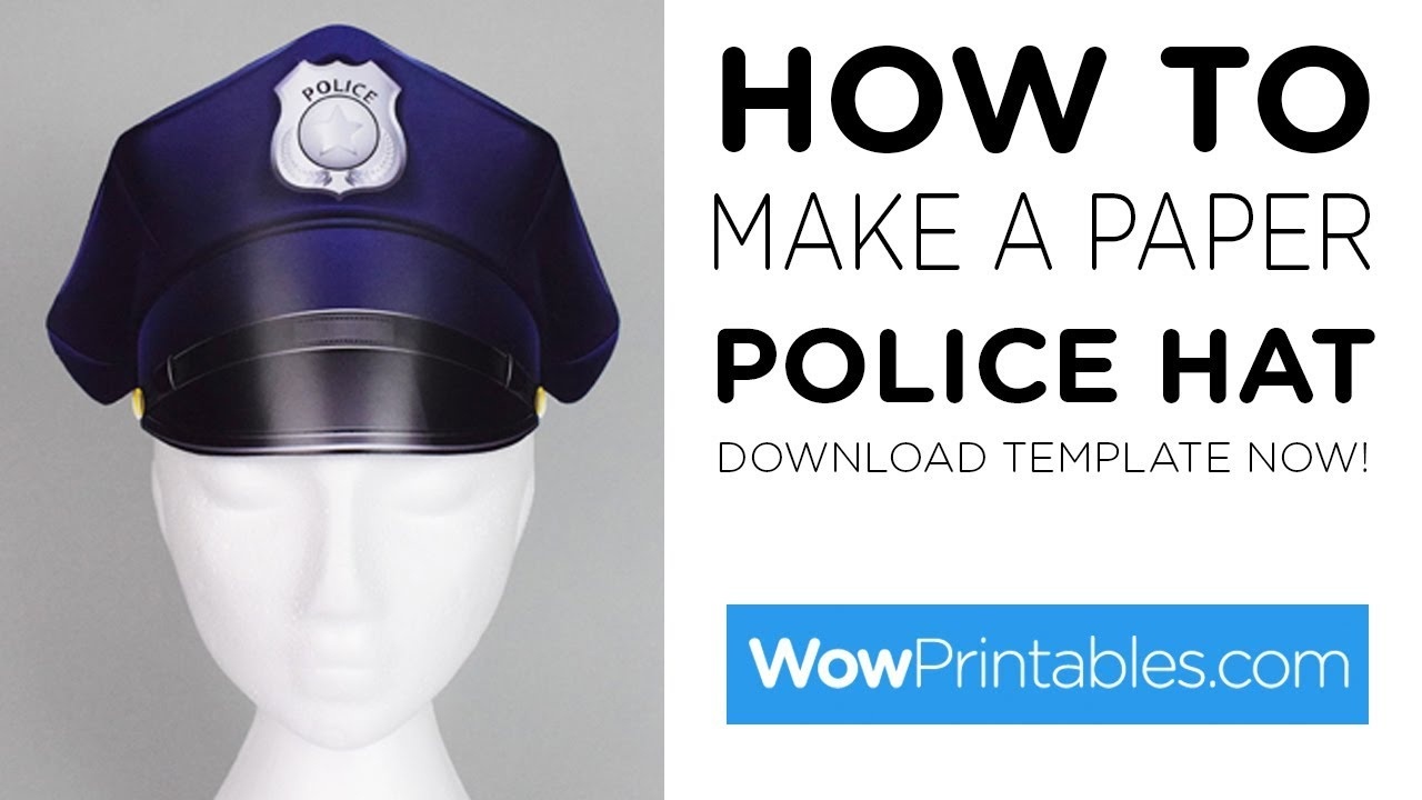 how-to-make-a-paper-police-hat-printable-template-youtube-free