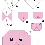 How To Make An Origami Pig Face Instructions | Free Printable   Printable Origami Instructions Free