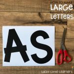 How To Make Large Bulletin Board Letters   Lucky Little Learners   Free Printable Bulletin Board Letters