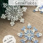 How To Make Quilling Paper Snowflakes | Paper | Paper Quilling   Free Printable Quilling Patterns