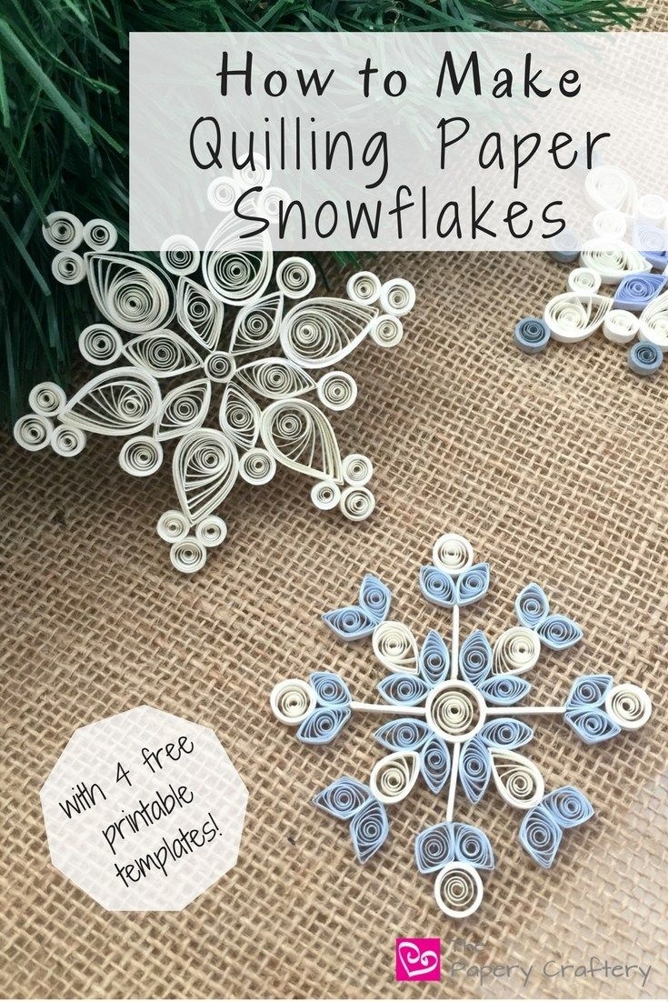 How To Make Quilling Paper Snowflakes | Paper | Paper Quilling - Free Printable Quilling Patterns Designs