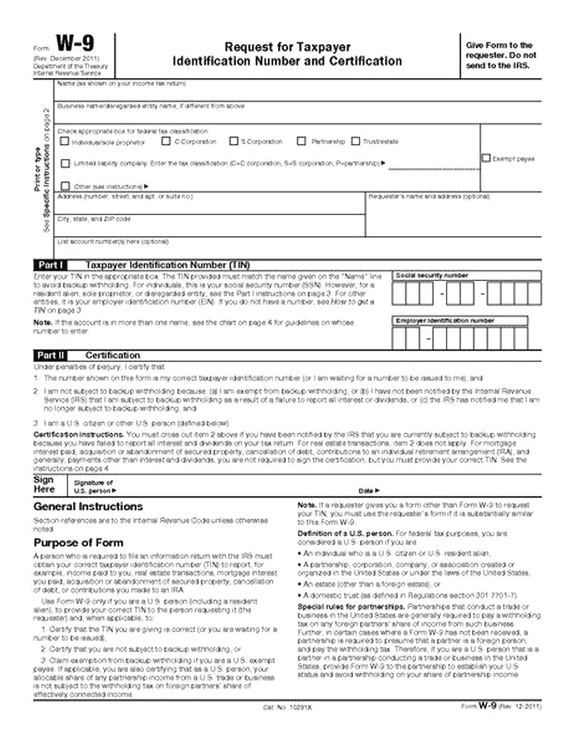 free w9 2018 pdf form filler