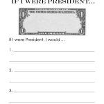 If I Were President (Writing Activity) | Squarehead Teachers   Free Printable President Worksheets