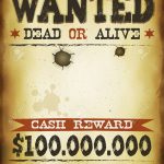 Illustration Of A Vintage Old Wanted Placard Poster Template   Free Printable Wanted Poster Old West