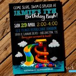 Images Water Park Birthday Invitations Party Invitation For Sale   Free Printable Water Park Birthday Invitations