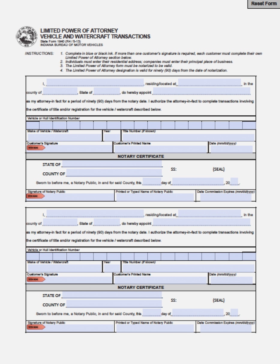 Free Printable Revocation Of Power Of Attorney Form Free Printable