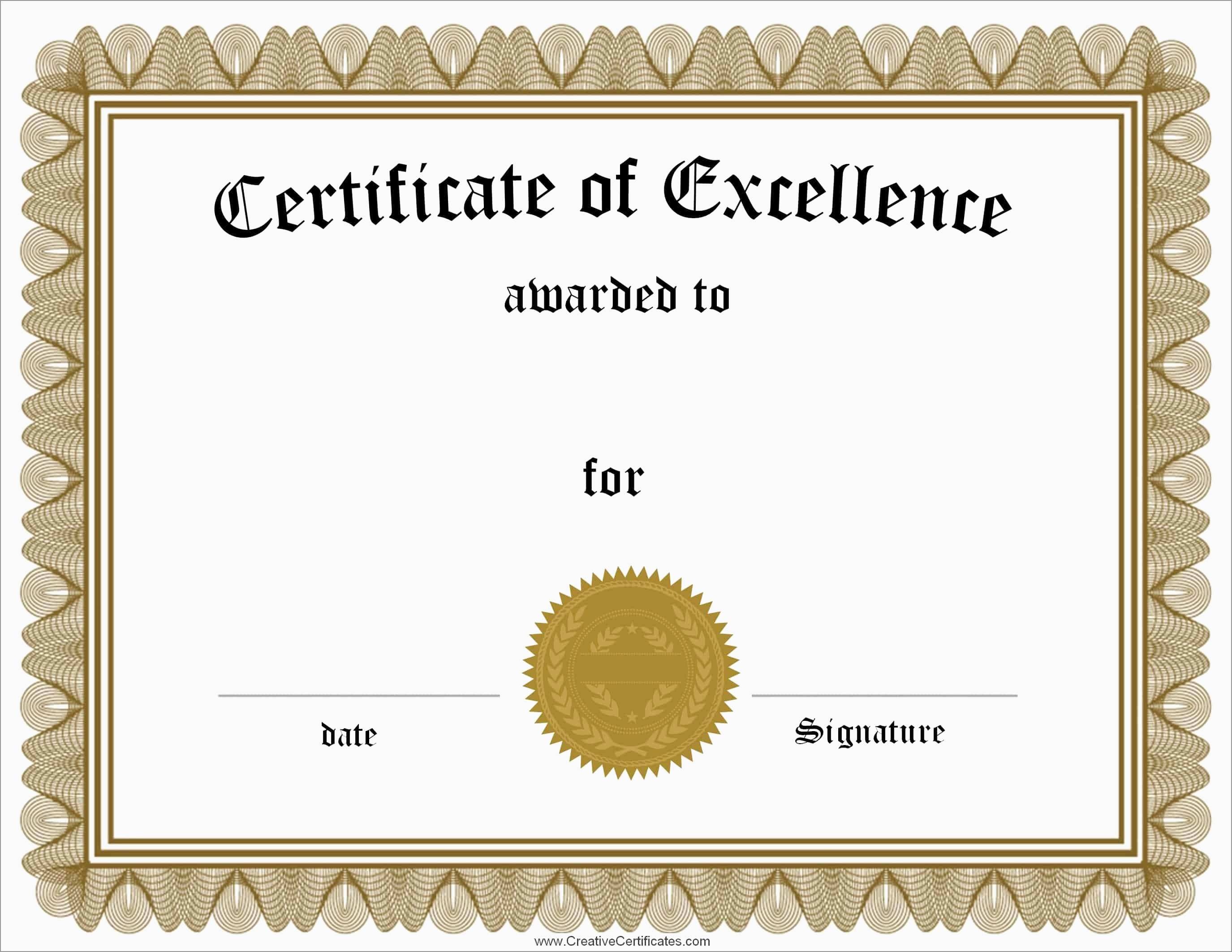 Free Customizable Printable Certificates Of Achievement Free Printable