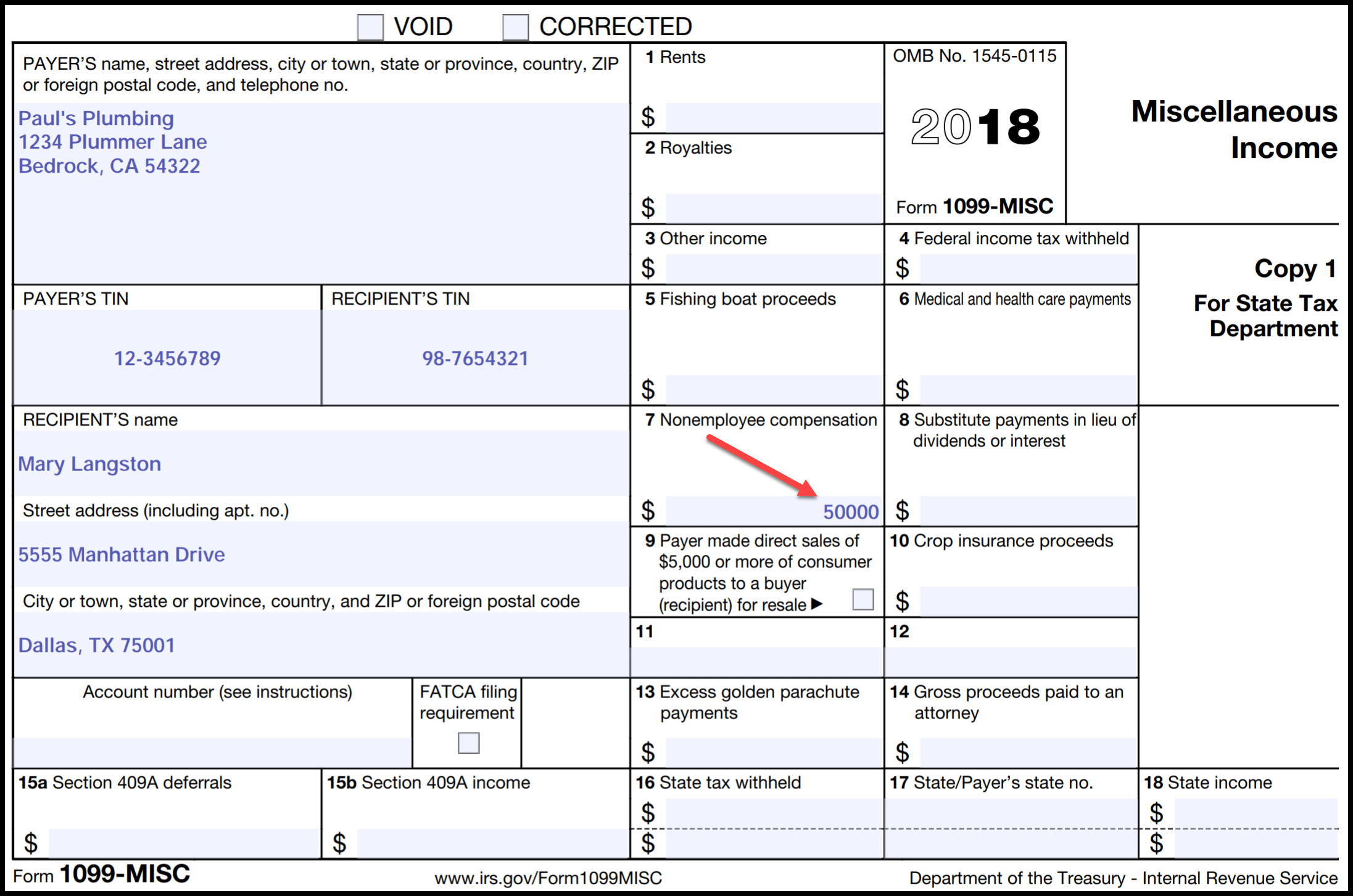 Is There A Printable 1099 Misc Form