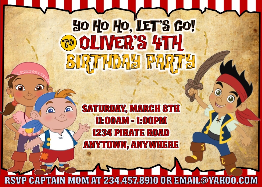 Jake And The Neverland Pirates Party Games, Invitations And More! - Free Printable Jake And The Neverland Pirates Cupcake Toppers