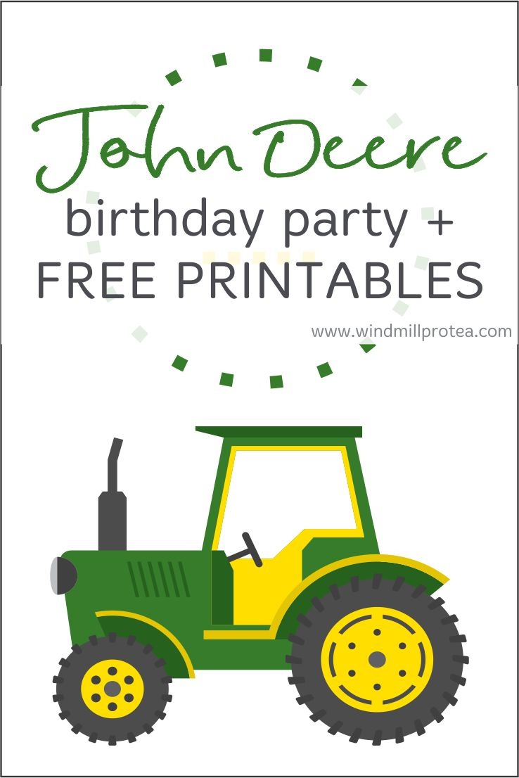 Free Printable John Deere Birthday Invitations Free Printable