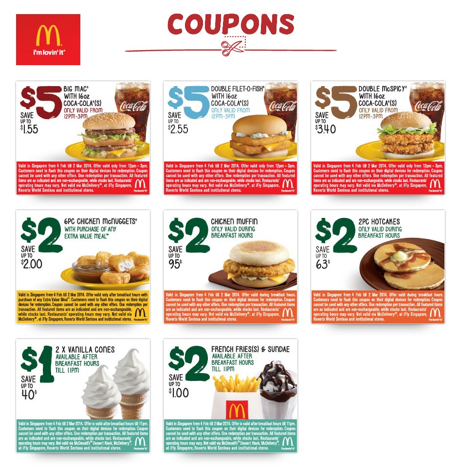 Free Printable Mcdonalds Coupons Online Free Printable