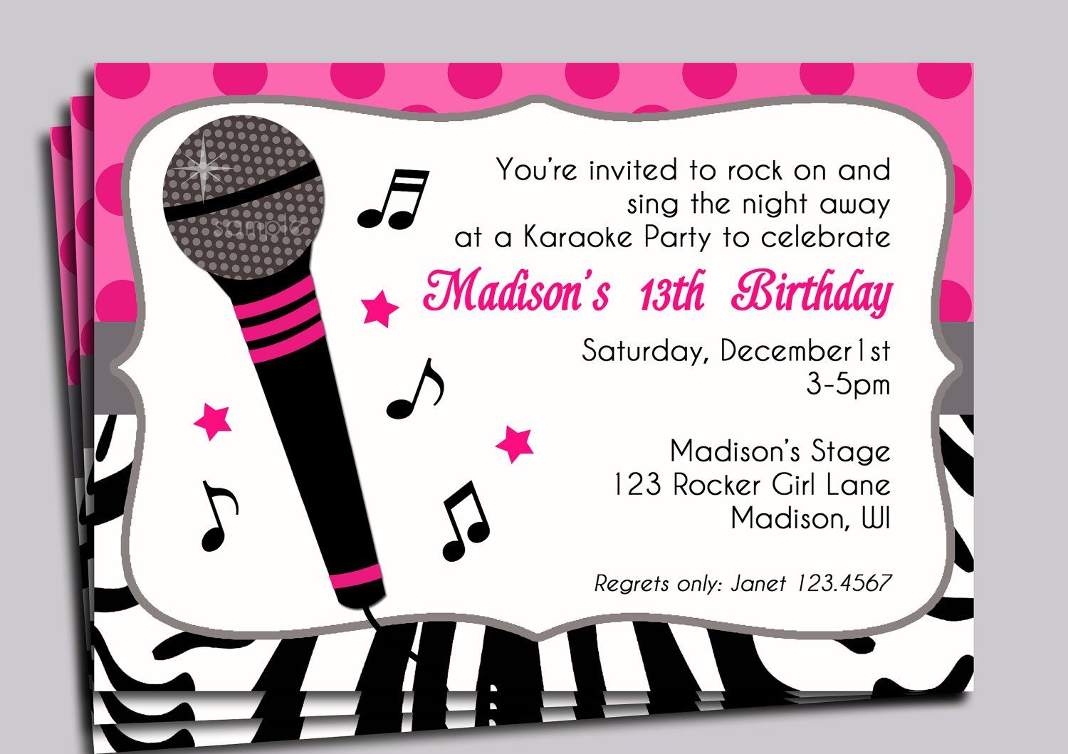 Free Printable Karaoke Party Invitations Free Printable