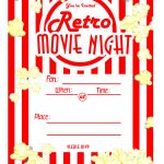 Kara's Party Ideas Movie Night Party With Free Printables! | Kara's   Movie Night Birthday Invitations Free Printable