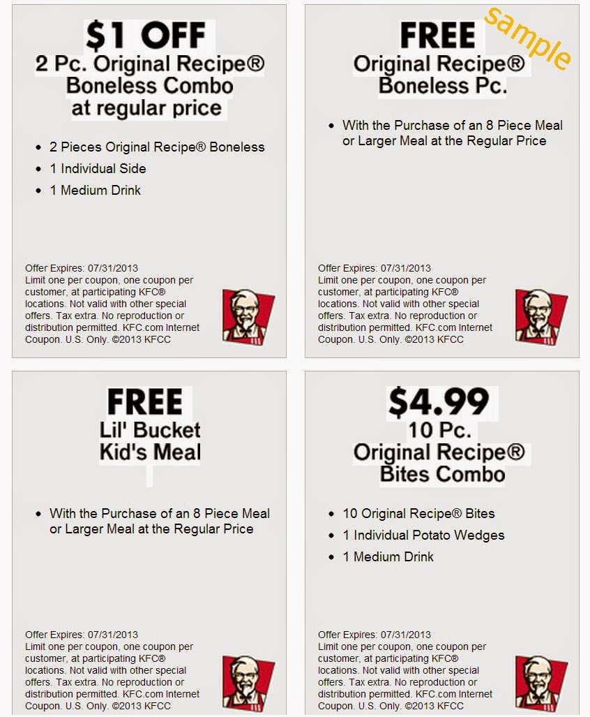 Kfc Canada Printable Coupons November 2018 / Wcco Dining Out Deals - Free Printable Coupons Ontario