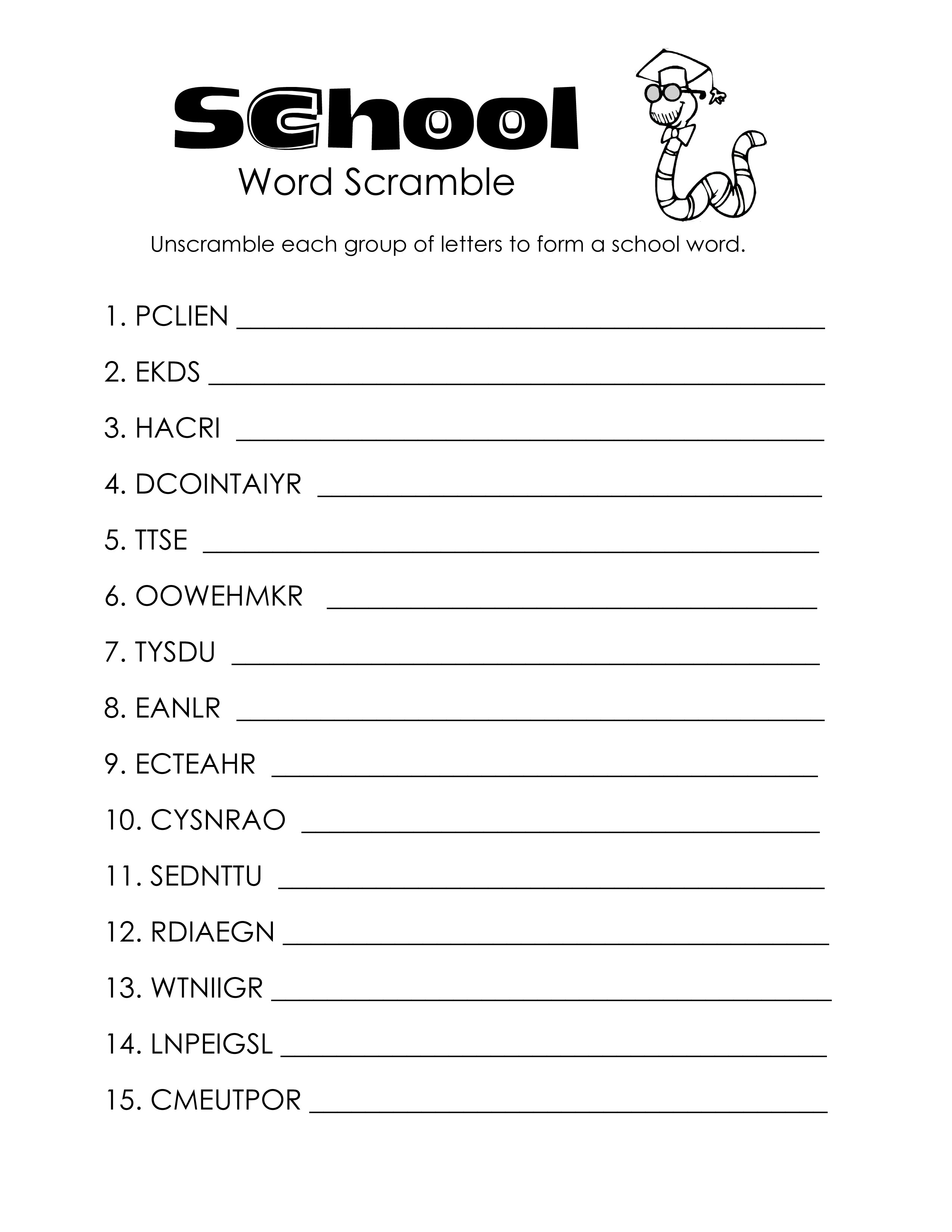 Kids : Word Scramble Maker Wordscramble With Og Also Unscramble - Free Word Scramble Maker Printable