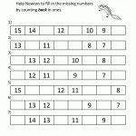 Kindergarten Counting Worksheet   Sequencing To 15   Free Printable Math Worksheets
