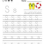 Kindergarten Letter S Writing Practice Worksheet Printable | G   Preschool Writing Worksheets Free Printable