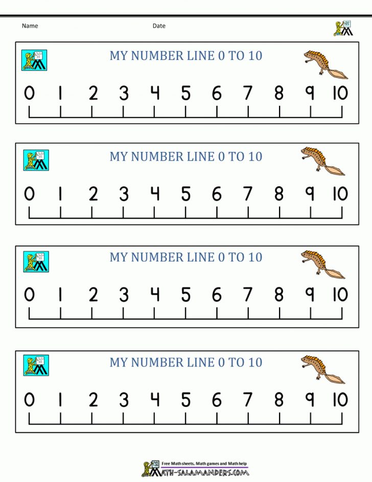 kindergarten math printables free printable number line free printable