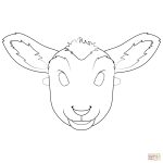 Lamb Mask Coloring Page | Free Printable Coloring Pages   Free Printable Sheep Mask
