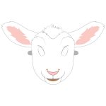 Lamb Mask Template | Free Printable Papercraft Templates   Free Printable Sheep Mask