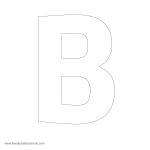 Large Alphabet Stencils | Freealphabetstencils   Free Printable Large Letters