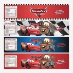 Learn All About Cars Water | Label Maker Ideas Information   Free Printable Disney Cars Water Bottle Labels