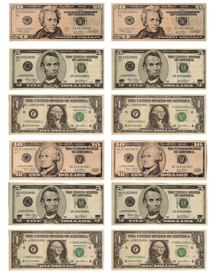 Free Printable Fake Money That Looks Real